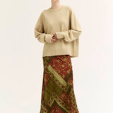 Print Slip Skirt