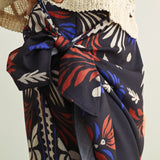 MULTI PRINT WRAP SKIRT