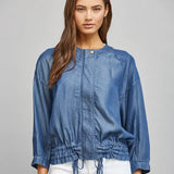 3/4 Sleeve Denim Tencel Jacket