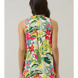 LISSA TROPICAL SLEEVELESS BLOUSE