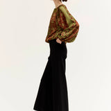 Pritned Voluminous Top