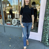 HIGH NECK SSLV SWEATER