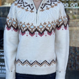 HALF ZIP KNIT SWEATER