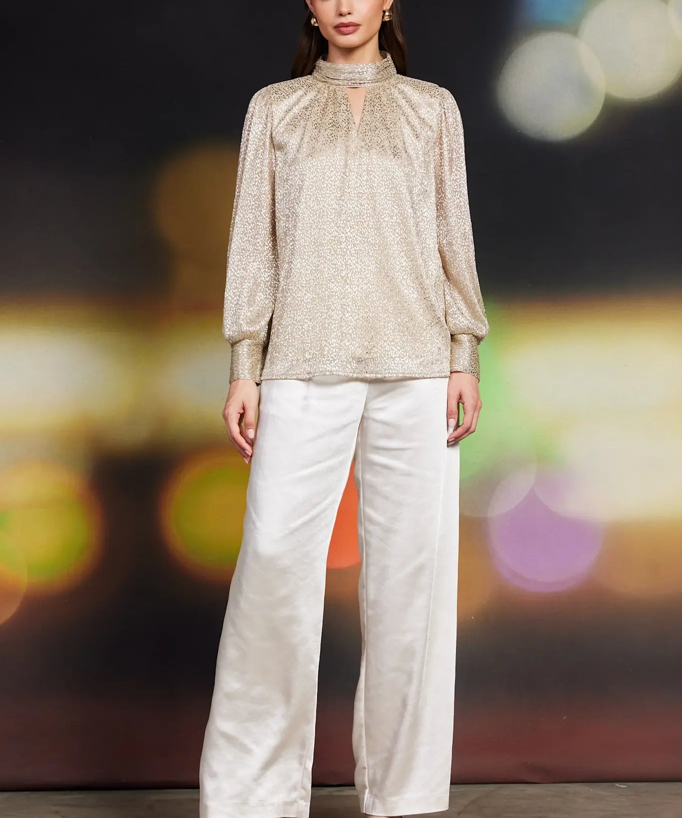 LSLV SHIMMER LUREX TOP
