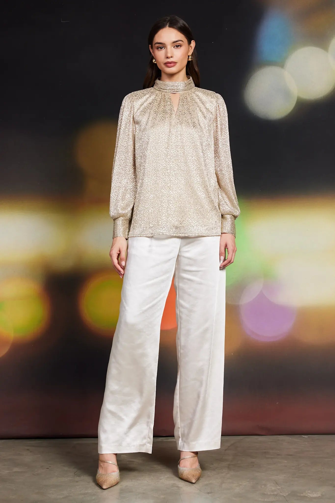 LSLV SHIMMER LUREX TOP