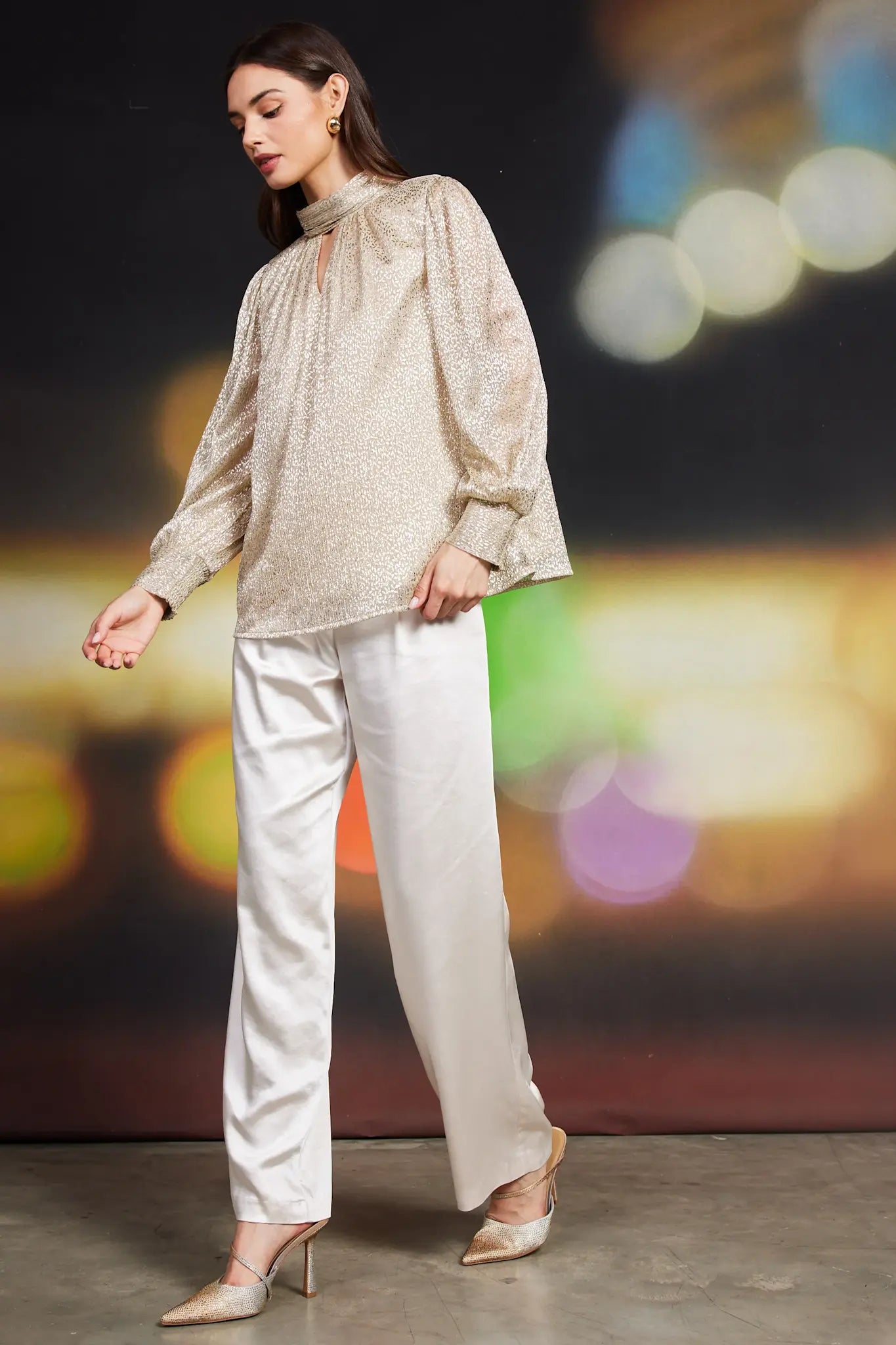 LSLV SHIMMER LUREX TOP