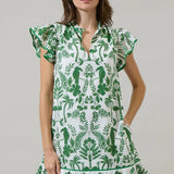 DAVINA FLORAL SHIFT MINI DRESS