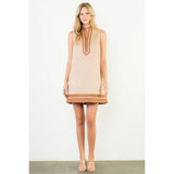 Sleeveless Suede Dress