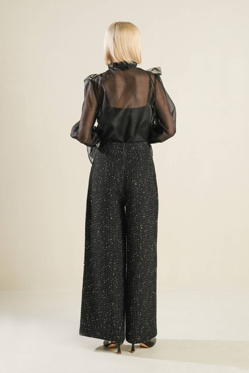 TWEED SEQUIN PANT