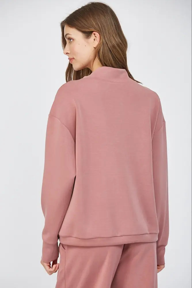 BUTTER SOFT COWL NECK SWEATSHIRT (additional colors)