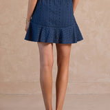 EYELET EMBROIDERED SKIRT