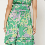 MULTI FLORAL MIDI DRESS