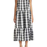 PLAID LIFE MIDI DRESS