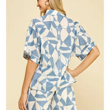 PRINT BUTTON DOWN SHIRT