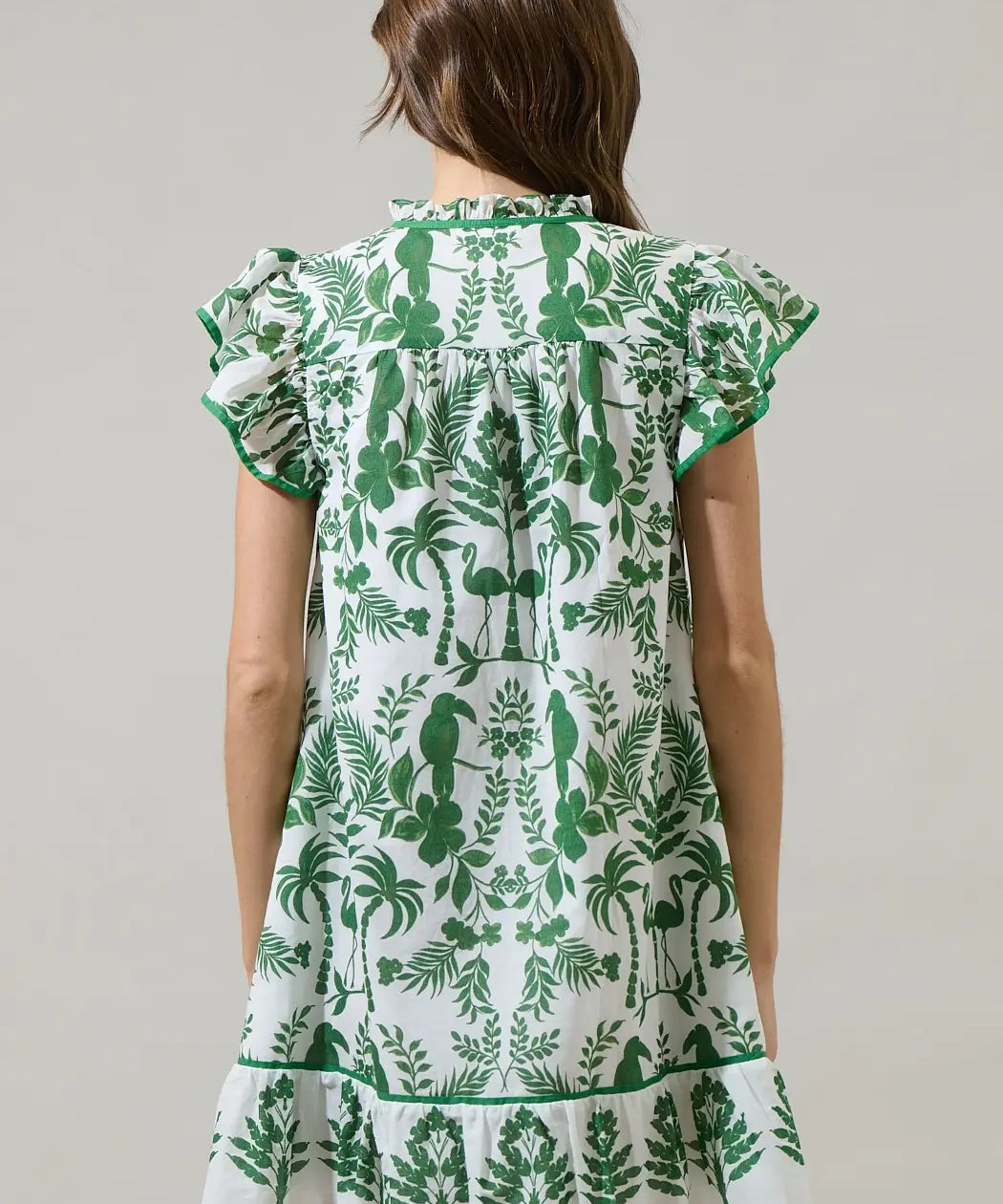 DAVINA FLORAL SHIFT MINI DRESS