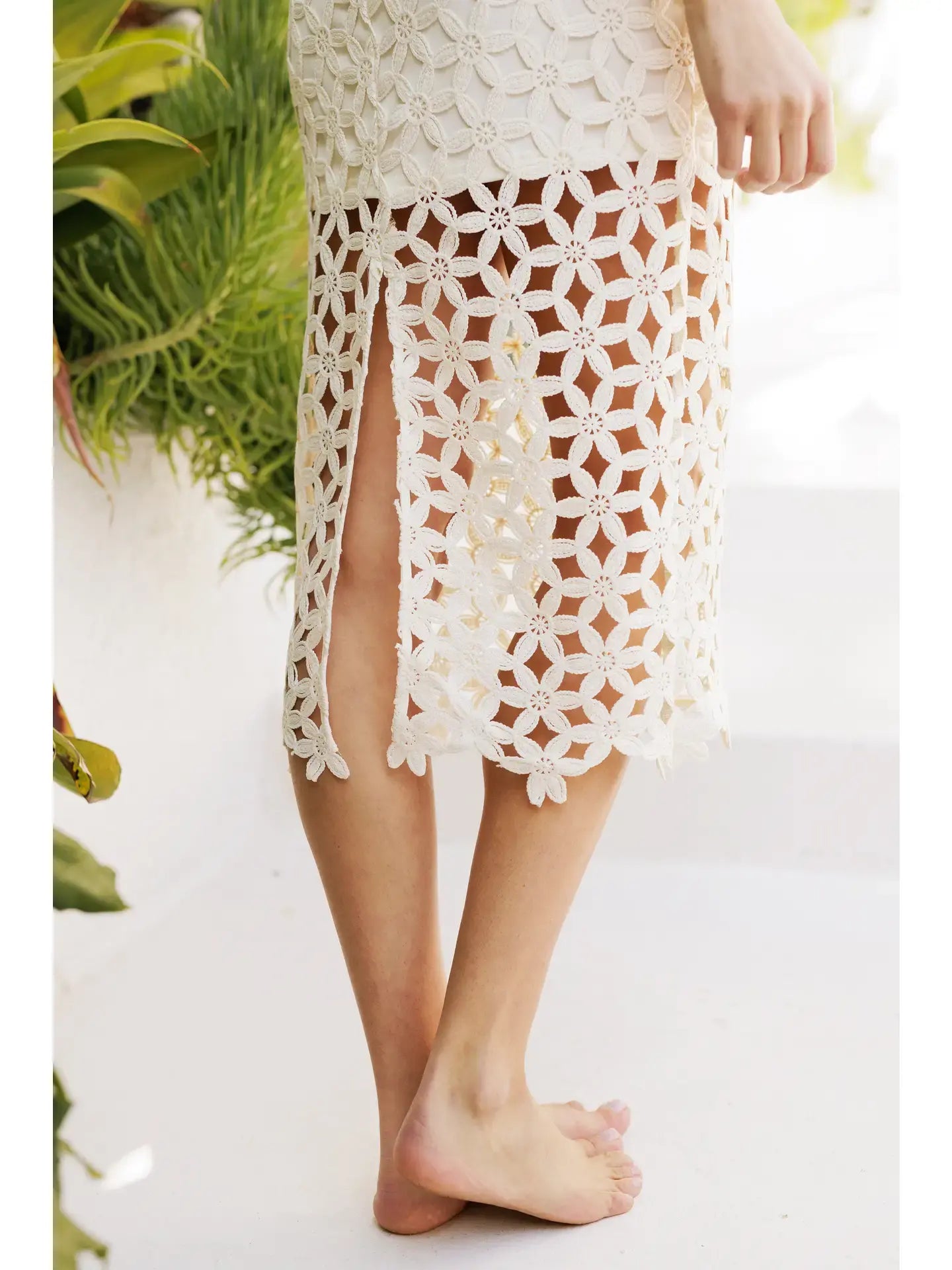 CROCHET SUMMER MIDI DRESS