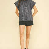 GEOMETRIC DIAMOND PRINT SHIRT