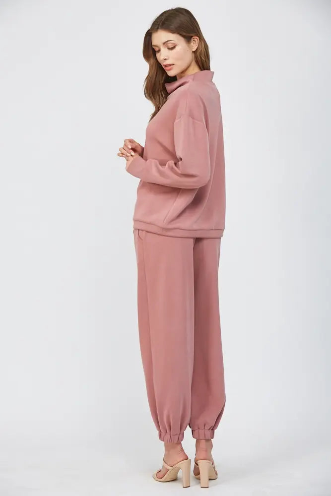 BUTTER SOFT COWL NECK SWEATSHIRT