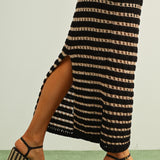 CROCHET KNIT STRAIGHT SKIRT