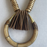 WYNONNA TAN FRINGE NECKLACE