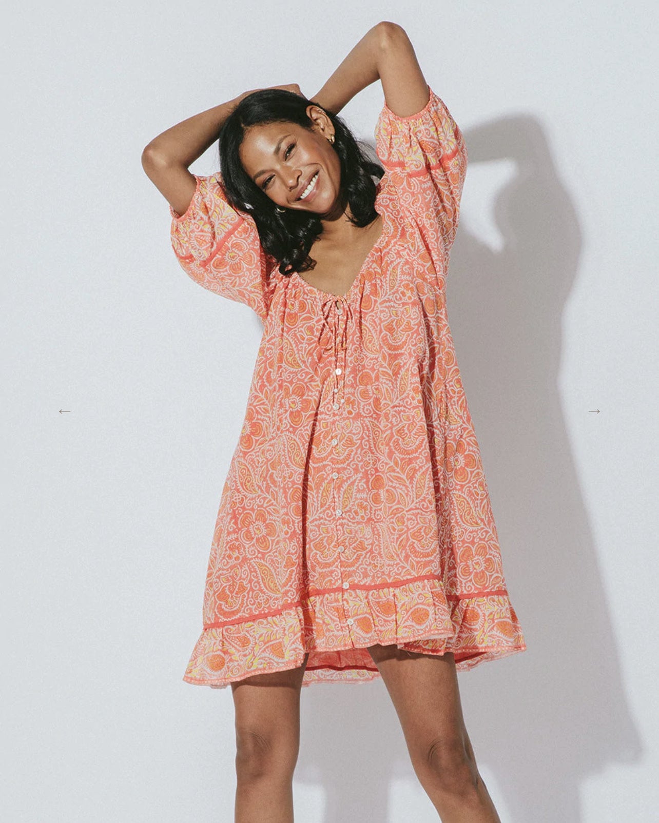 GRACE BLOSSOM MINI DRESS