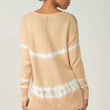 TIE DYE V NECK SWEATER