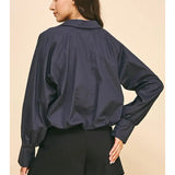 LOOSE FIT LONG SLV BOUSE