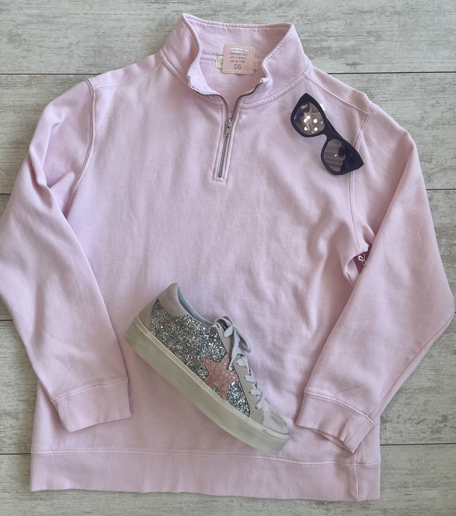 HALF ZIP SPRING SWEATSHIRT
