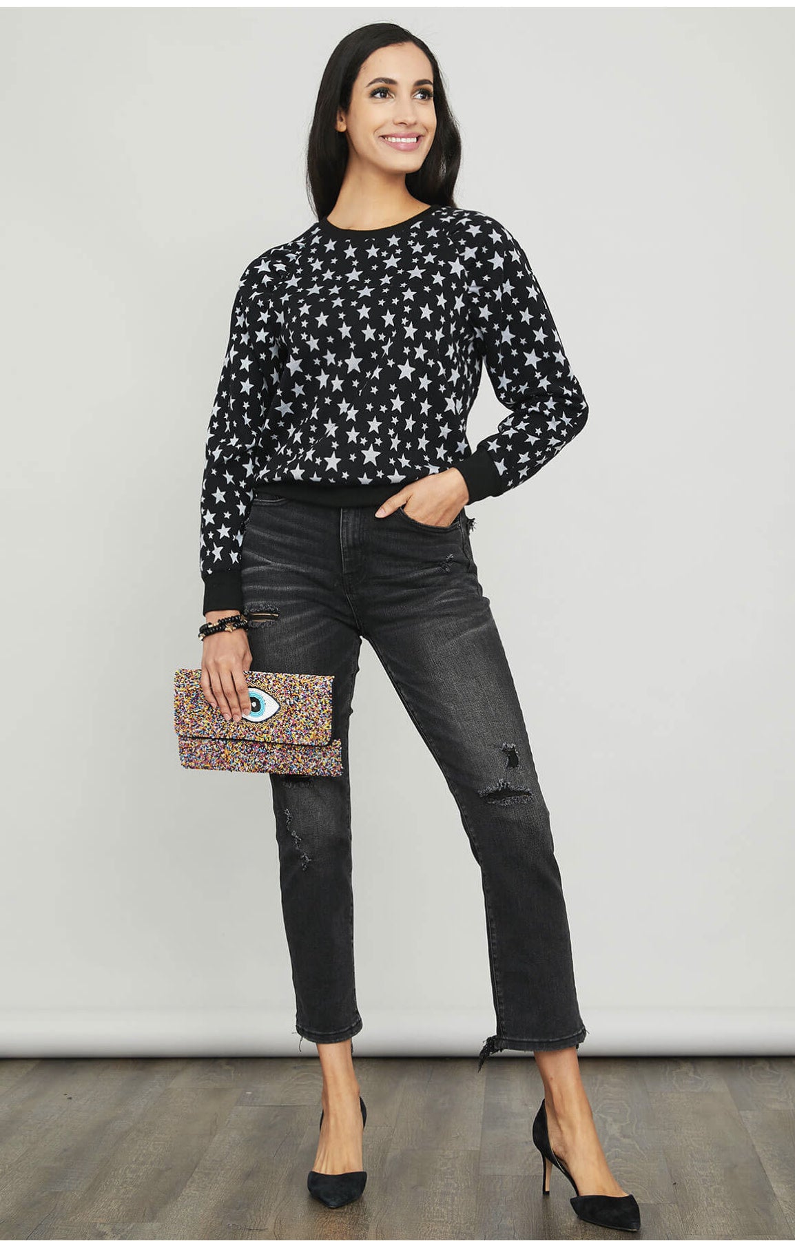 STAR CREWNECK SWEATSHIRT