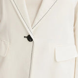 RENATA CONTRAST STITCH BLAZER