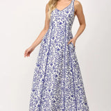 CLARISE EMPIRE MIDI DRESS