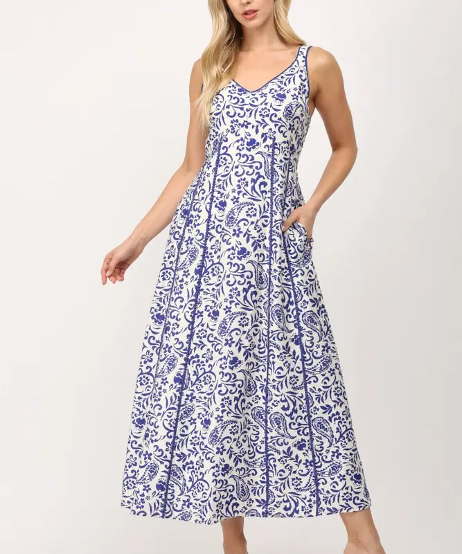 CLARISE EMPIRE MIDI DRESS