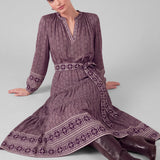 Boho Medallion Print Midi Dress