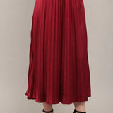 PLEATED MIDI SKIRT