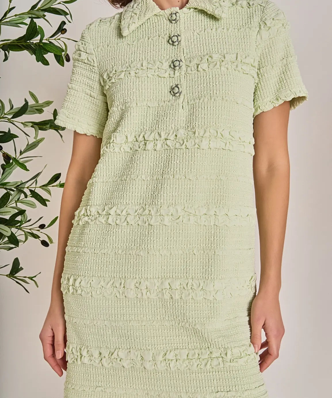 KALI TEXTURE MINI DRESS