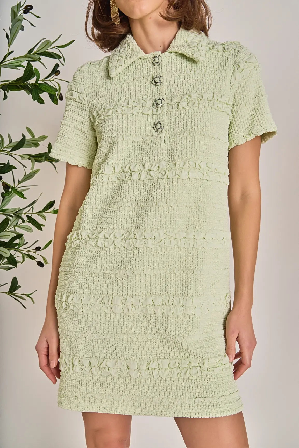 KALI TEXTURE MINI DRESS