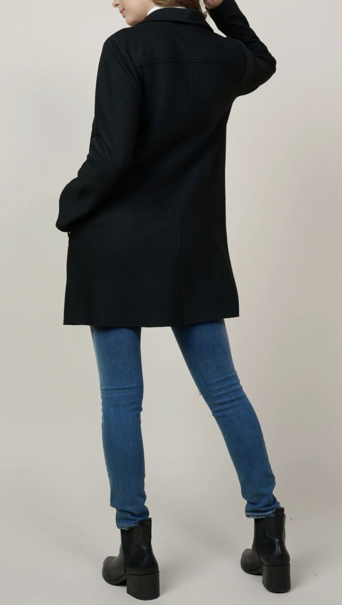 OPEN FRONT KNIT CARDIGAN