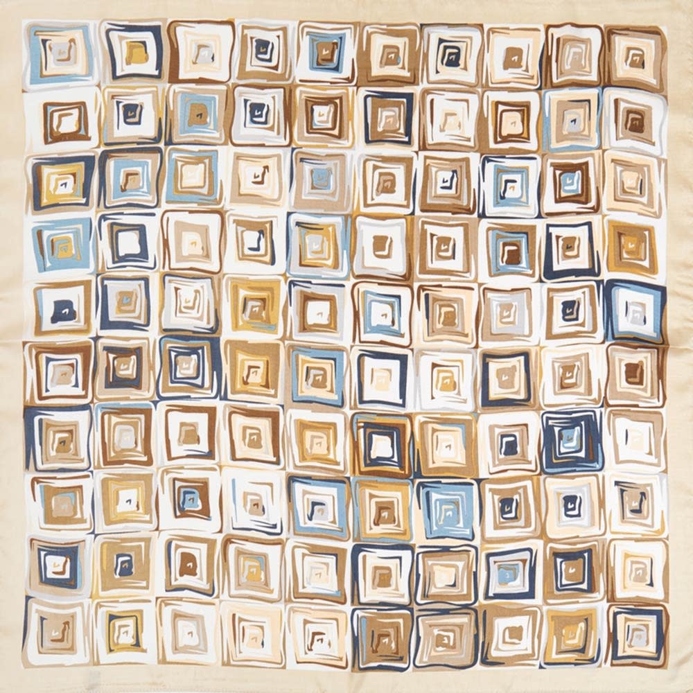 GEOMETRIC SILKY BANDANA SCARF (multiple colors)