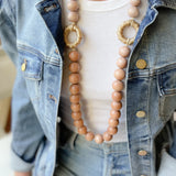 ELLE  TAN NECKLACE
