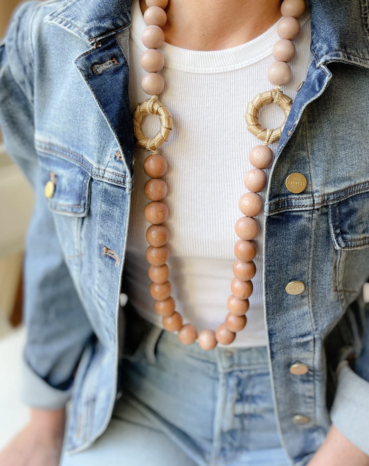 ELLE  TAN NECKLACE