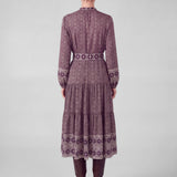 Boho Medallion Print Midi Dress