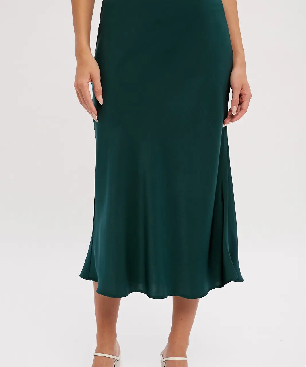 SATIN MIDI SKIRT (Additional Colors)