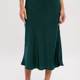 SATIN MIDI SKIRT (Additional Colors)