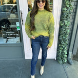 TIE DYE SCOOP NECK SWEATER