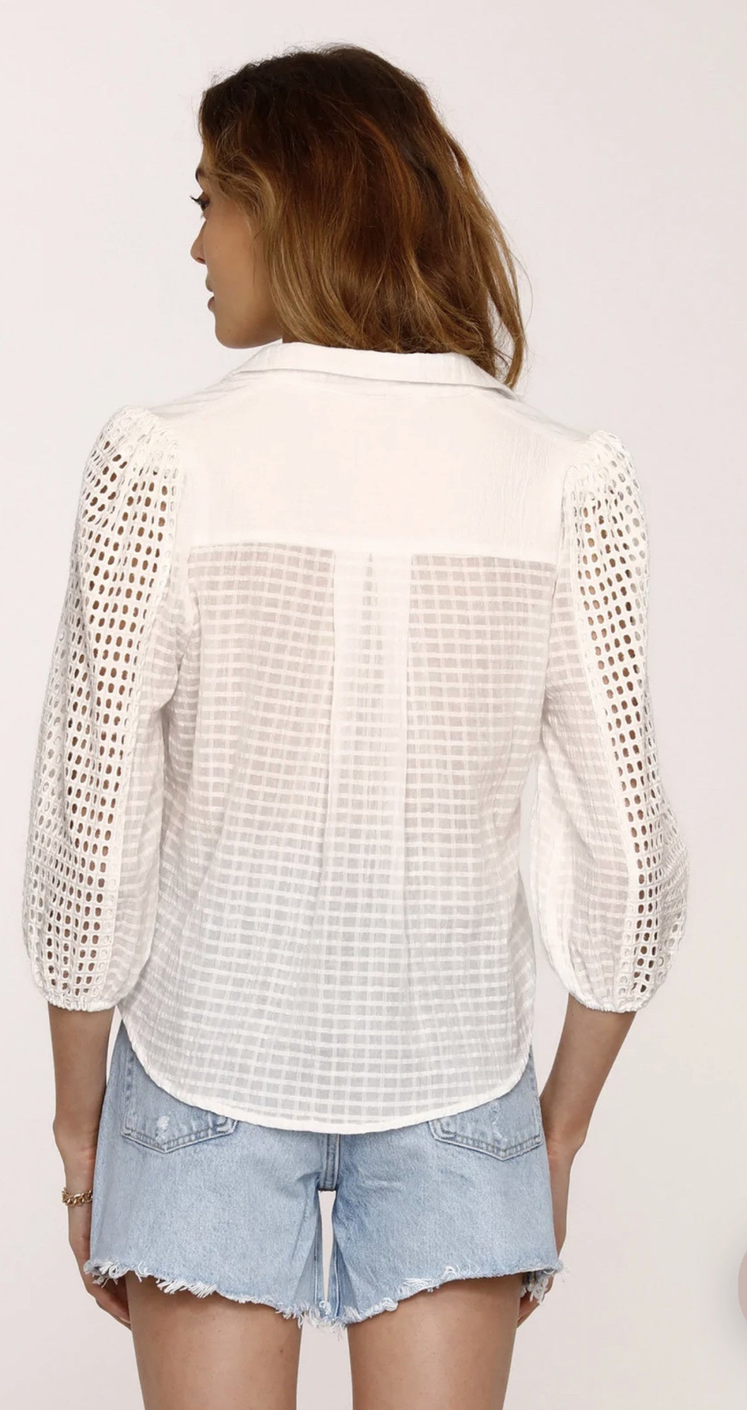 EVANA SLV DETAIL BLOUSE