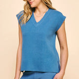 VNECK VEST W/ MATCHING PANTS