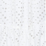 EYELET BELTED MIDI DRESS