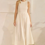 SLVLESS POPLIN MAXI DRESS