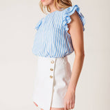 GOLD BUTTON MINI SKORT