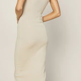 SLEEVELESS KNIT DRESS